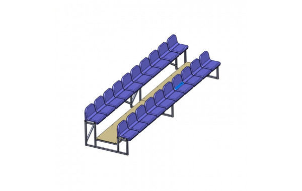Трибуна для зрителей на 20 мест Dinamika ZSO-002784 600_380