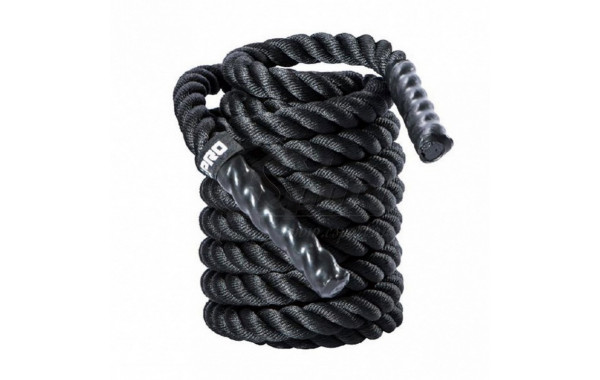 Тренировочный канат Live Pro Battle Rope LP8170-S1 3,8 см x 9 м, черный 600_380