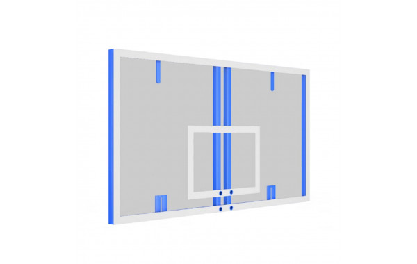 Щит баскетбольный 180х105 см оргстекло 10 мм на металлической раме Spektr Sport 600_380