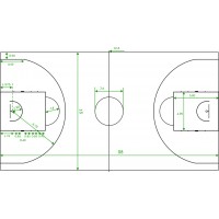 Разметка игрового поля баскетбол
