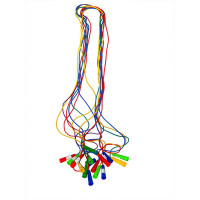 Скакалка 2,8м, цветная резина, ручка  пластмасса ФСИ ЮП2.8