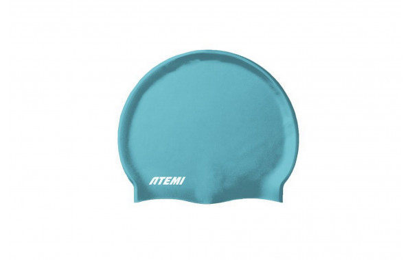 Шапочка для плавания Atemi silicone cap Green river TSC1GR бирюзовый 600_380