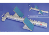 Колодка стартовая соревновательная алюминиевая, с удлиненными упорами для ног. Polanik PBS15-02-W