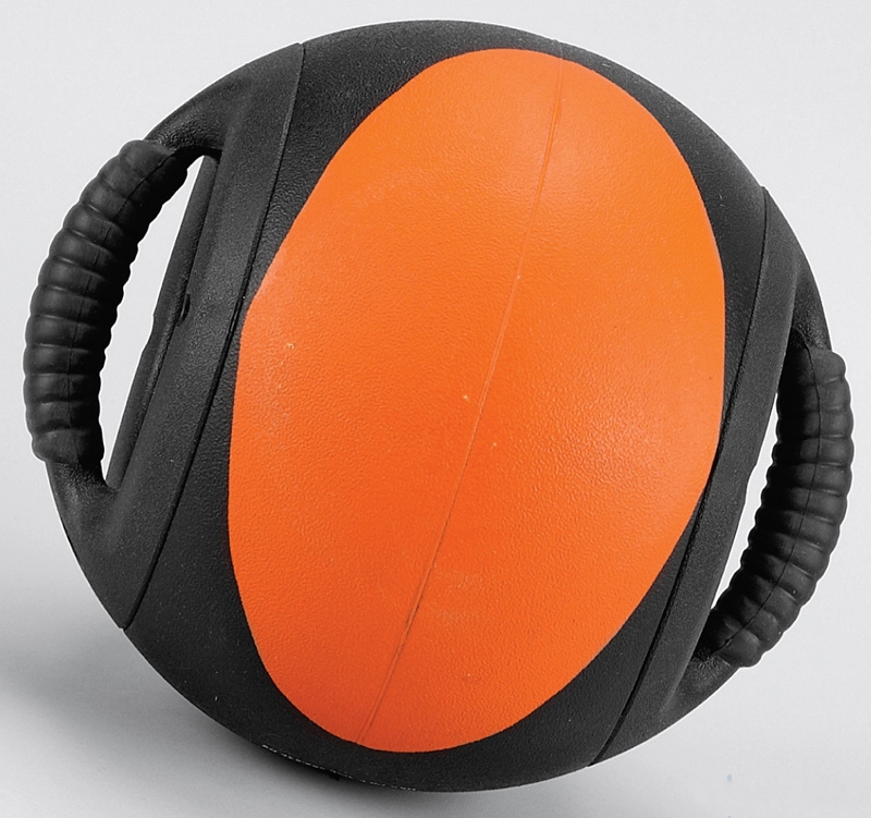 Мяч с ручками Perform Better 30FFT Dual Grip Medicine Ball 35140\30-BK-GY 800_751