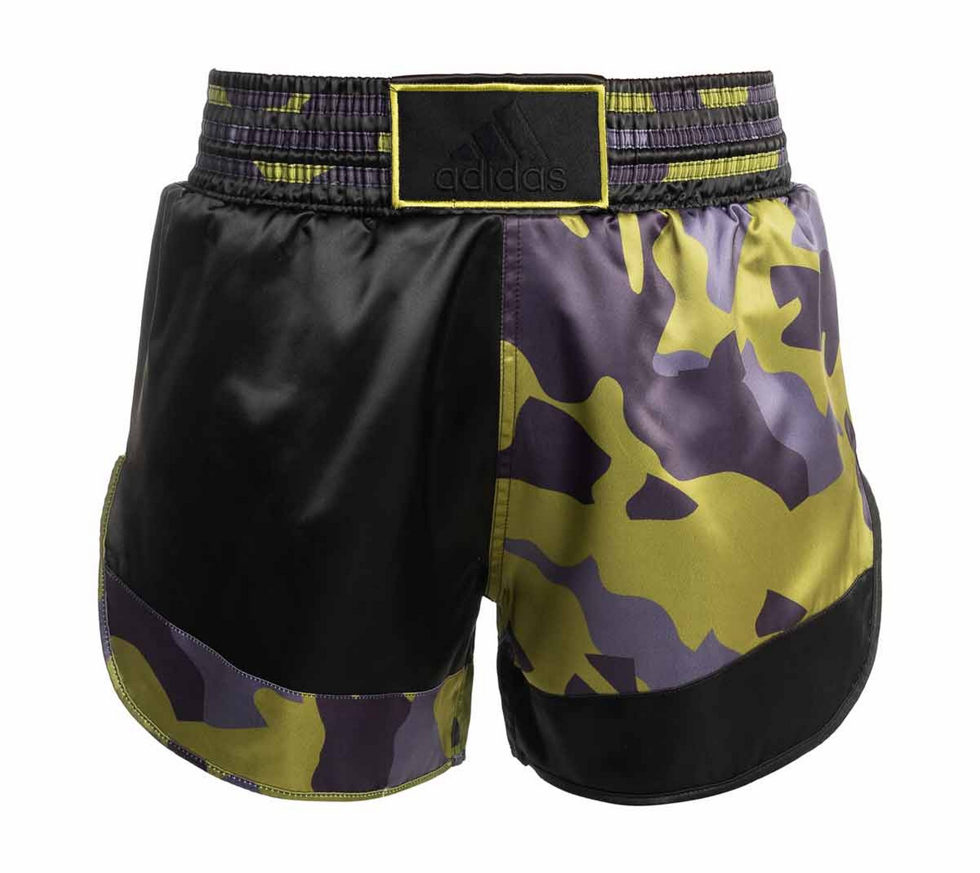 Шорты для кикбоксинга Adidas Kick Boxing Short Satin adiSKB01 зелено-черный 2000_1782