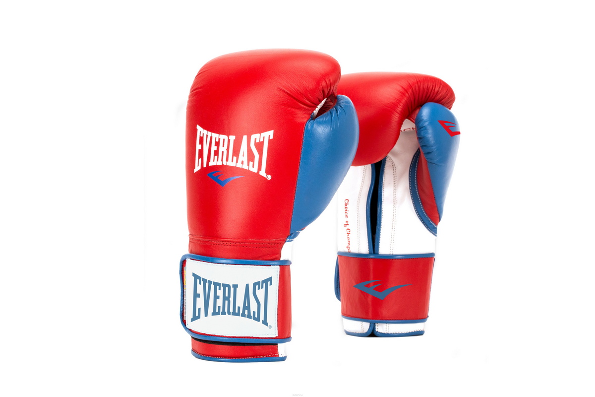 Перчатки тренировочные Everlast Powerlock PU 16oz красн/син. P00000730 1200_800