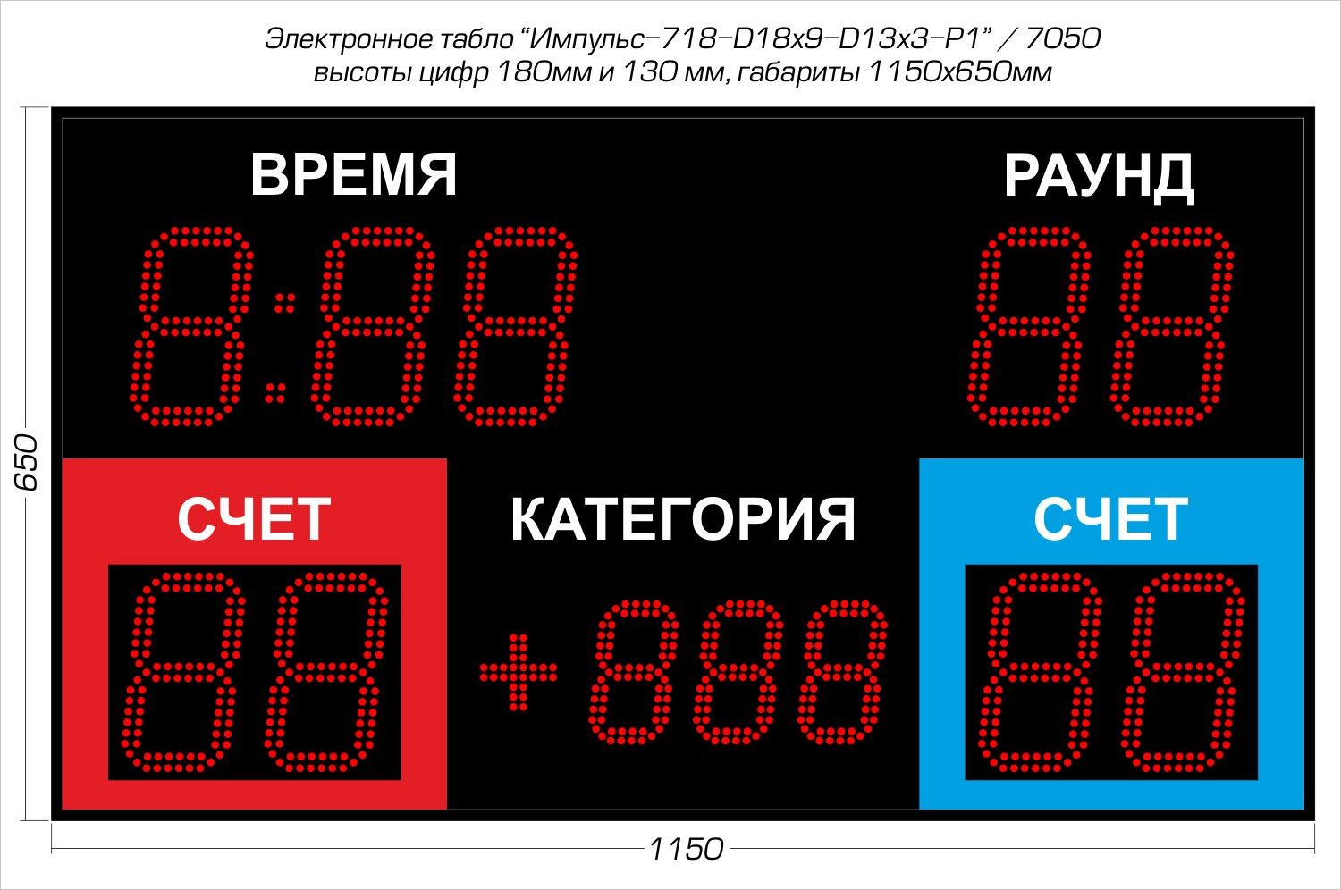 Табло для бокса Импульс 718-D18х9-D13x3-P1 1500_996