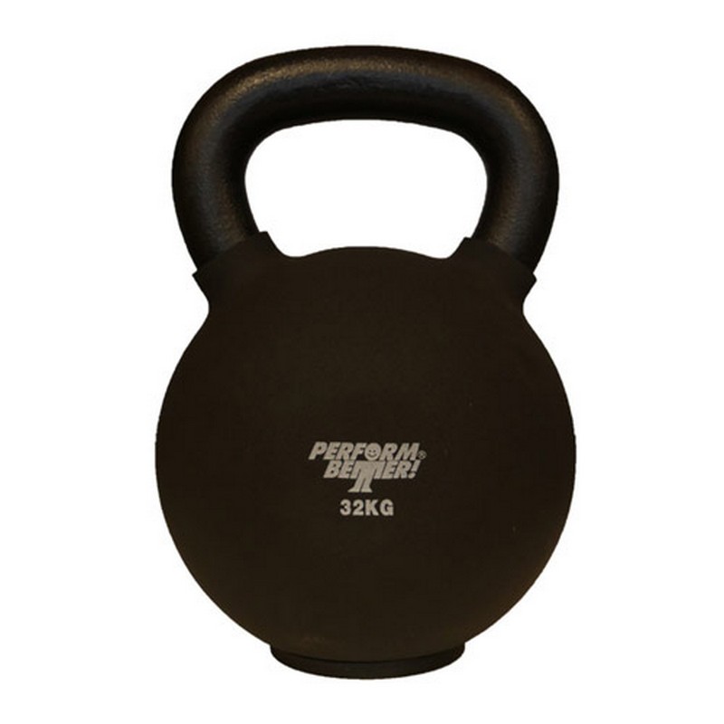 Обрезиненная гиря 32 кг Perform Better Neoprene Kettlebell 8945 черный 800_800