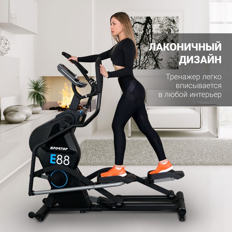 Эллиптический тренажер Sportop E88 800_800