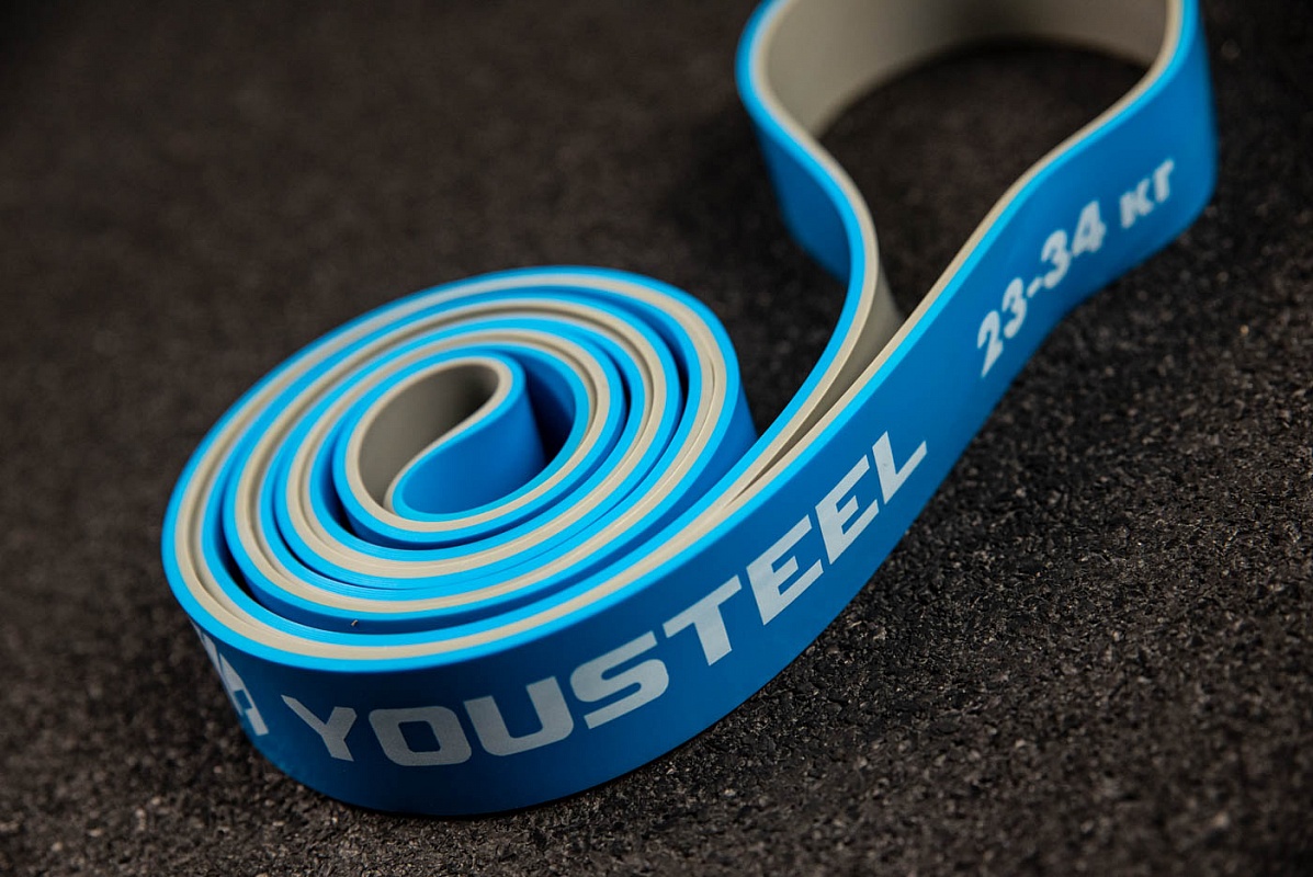 Петля двухцветная YouSteel 32мм, серый+голубой 1197_800