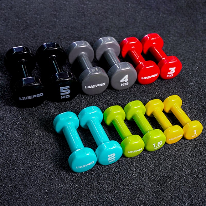 Гантели для аэробики 1кг Live Pro Colored Studio Dumbbell LP8076-1\YL-00-00 800_800