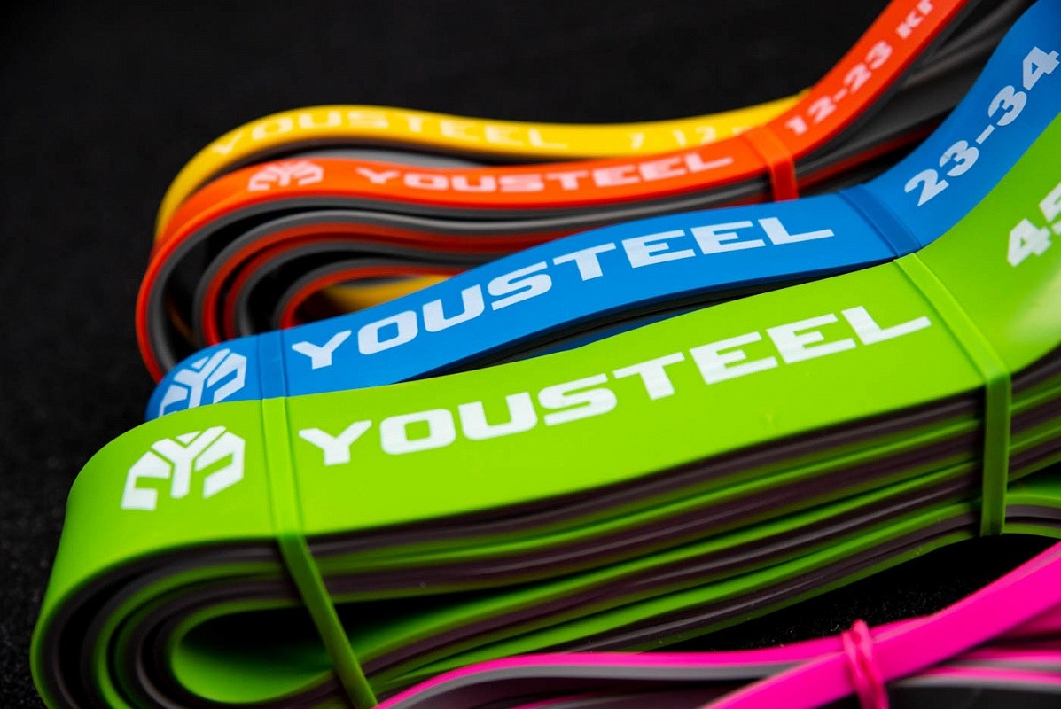 Петля двухцветная YouSteel 44мм, серый+зеленый 1197_800