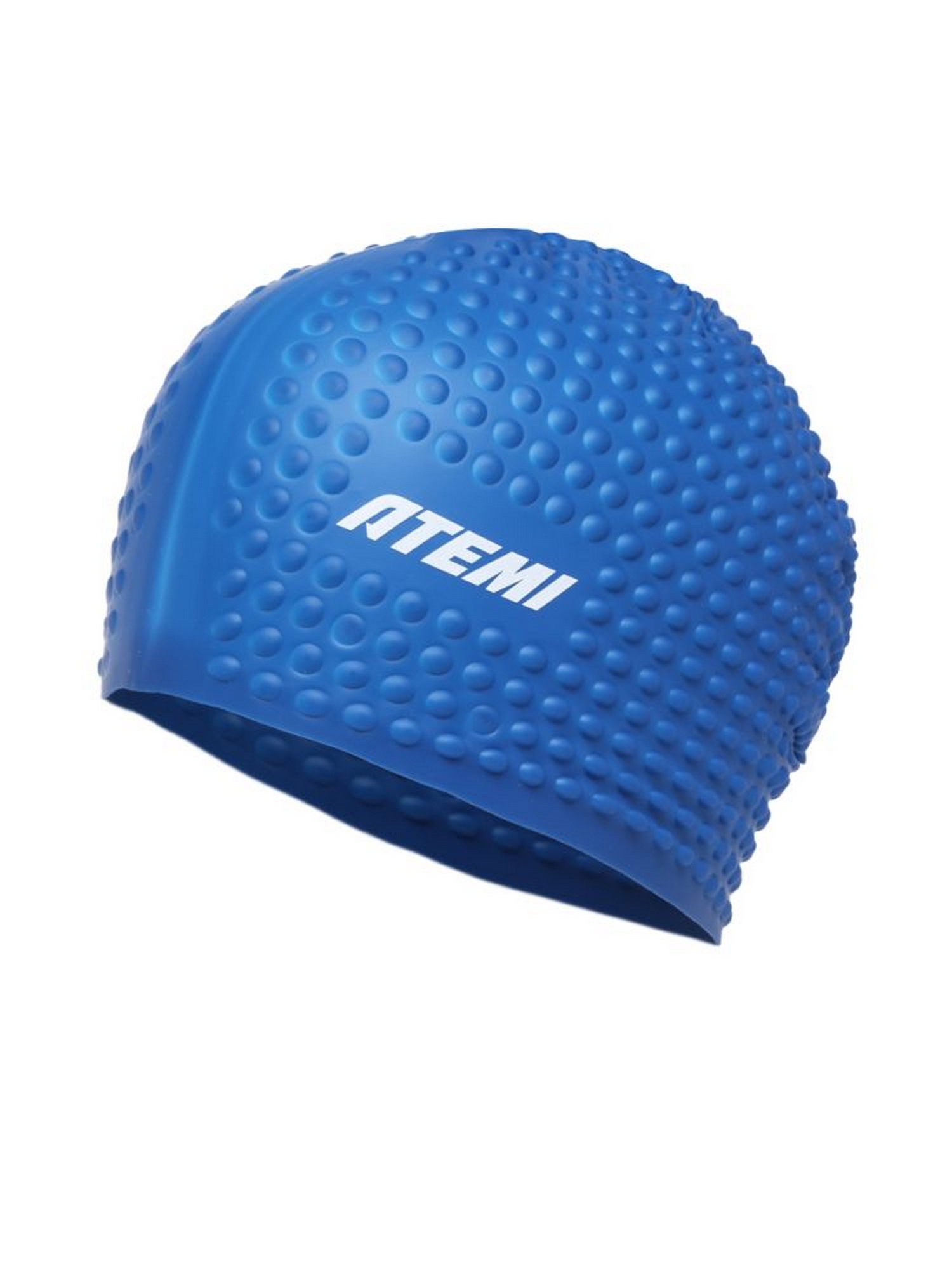 Шапочка для плавания Atemi bubble cap Strong blue FBC1BE синий 1500_2000