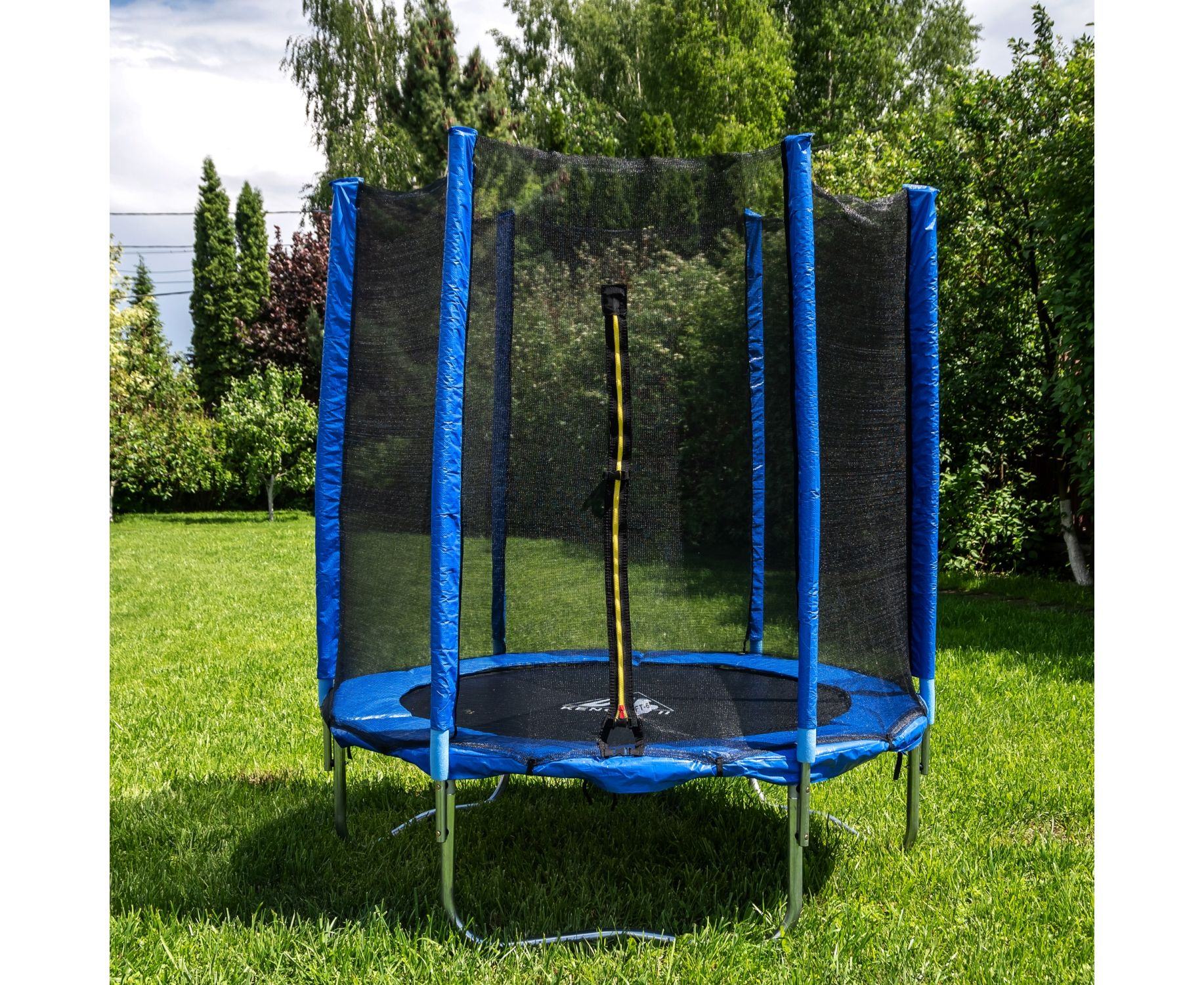 Батут DFC Trampoline Fitness 12ft наружн.сетка (366см) 12FT-TR-B синий 1834_1500