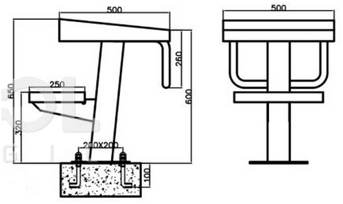 Стартовая тумба Poolmagic ST-02 500_298