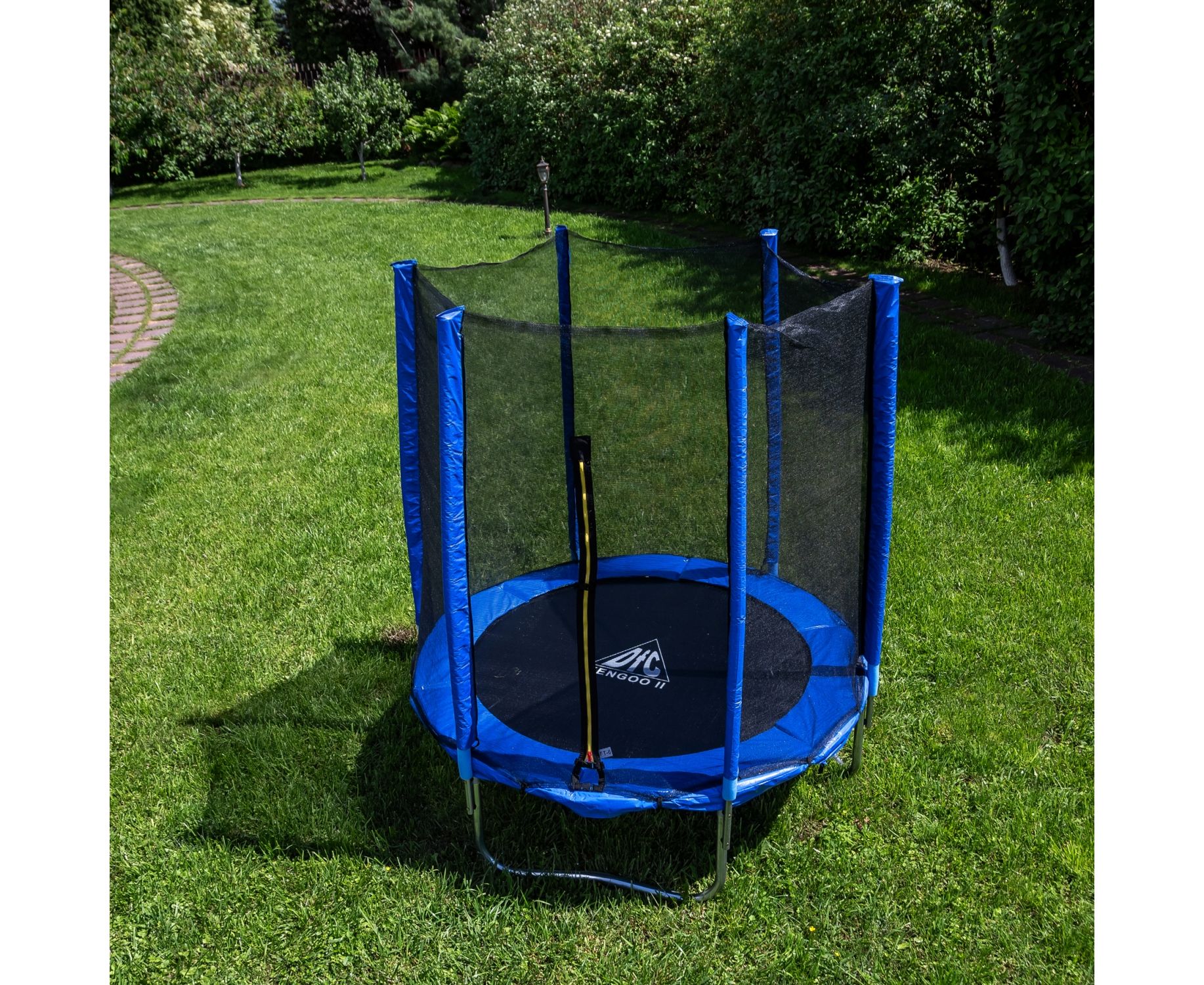 Батут DFC Trampoline Fitness 6ft наружн.сетка (183см) 6FT-TR-B синий 1834_1500